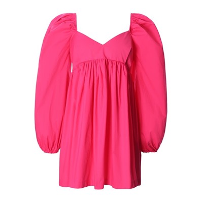 Платье с объёмными рукавами мини женское MIST, фуксия, размер 44-46