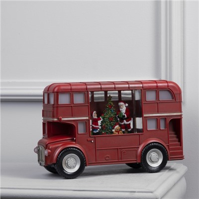 Светодиодная фигура «Автобус» 30×19×11 см, пластик, батарейки ААх3 (не в комплекте), USB, свечение тёплое белое