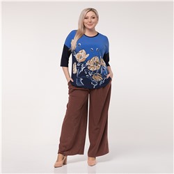 Туника, трикотаж, голубой