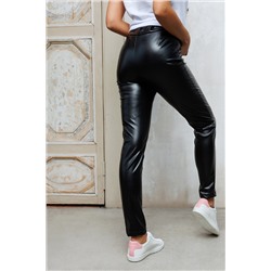 Леггинсы из экокожи 339BLK