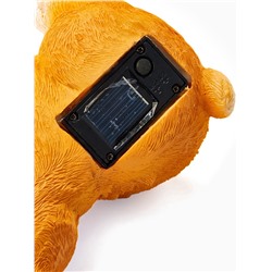 Садовая фигура из полистоуна «Зайка с букетом», 22×11×17 см, с подсветкой