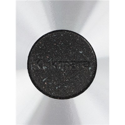 Сковорода KUKMARA Granit ultra original, d=24 см, съёмная ручка, антипригарное покрытие, алюминий, чёрная