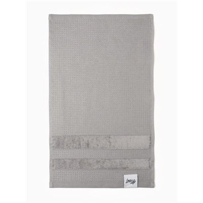 Полотенце махровое LoveLife «Макан» 70×130 см, серое, 100% хлопок, 480 г/м²