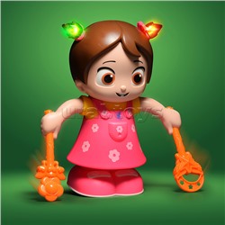 Интерактивная игрушка "Девочка" на батарейках. в коробке