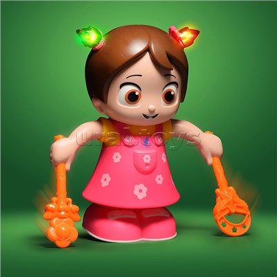 Интерактивная игрушка "Девочка" на батарейках. в коробке