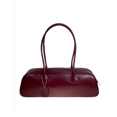Женская сумка из натуральной кожи, цвет  бордовый