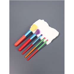 Набор кистей для макияжа COLOR POWER, 5 шт., разноцветные