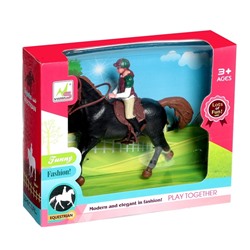 Игровой набор лошадка с куклой, с аксессуарами