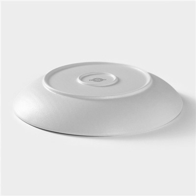 Тарелка Magistro Line, d=25.5 см, фарфор, белая