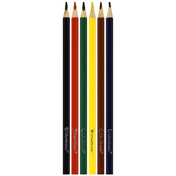 Карандаши  6цв "Дикая планета" КЦ06-4ДП трехгранные повышенной мягкости SchoolФормат