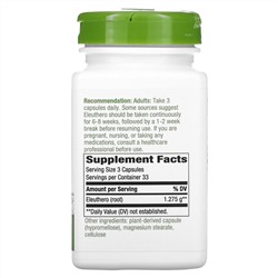 Nature's Way, Siberian Eleuthero Root, 425 mg, 100 Vegan Capsules