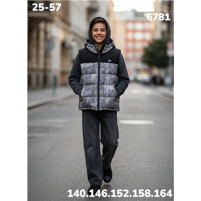 Жилет 6781 т.бежевый