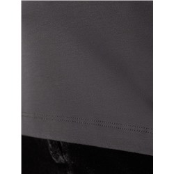 Нарядная футболка с принтом из премиального хлопка с эластаном