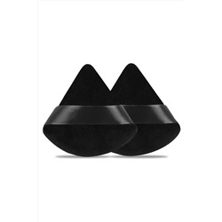 Kristaller Набор спонжей-пуховок в пластиковом контейнере для сухих и кремовых текстур, черный, 6 шт. KRISTALLER, 1199388