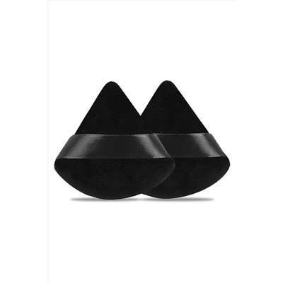 Kristaller Набор спонжей-пуховок в пластиковом контейнере для сухих и кремовых текстур, черный, 6 шт. KRISTALLER, 1199388