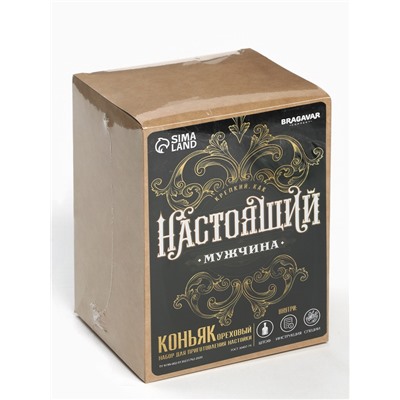 Подарочный набор для приготовления настойки «Коньяк ореховый»: набор трав и специй 11 г, штоф 500 мл., инструкция