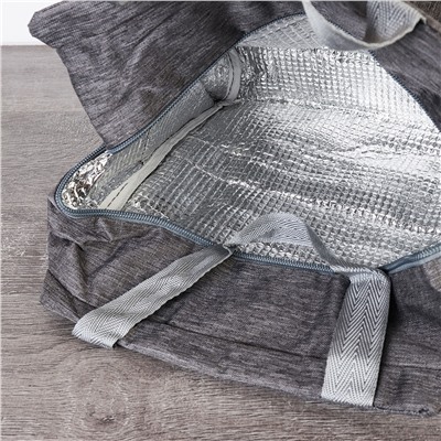 Сумка с эффектом сохранения холода, тепла/термосумка / DFB104grey /уп 200/ 25х14х25, 8,7 л