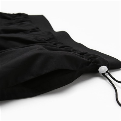 Брюки женские карго прямые MINAKU: Casual Collection, чёрные, размер 42