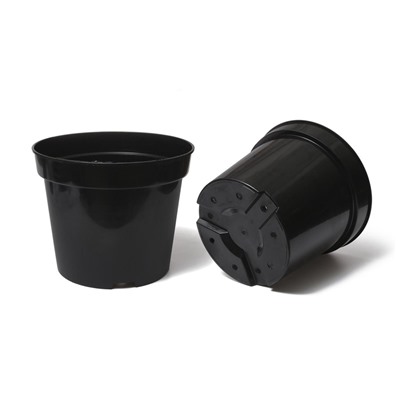 Горшок для рассады, 20 л, d=38 см, h=25 см, чёрный, Greengo
