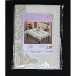 Скатерть арт.  231500/130/3, прямоугольная,  размеры 130 см х 180 см, цвет кремово-золотистый