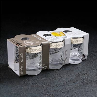 Набор стопок «Флора», 50 мл, с гравировкой и напылением, 6 шт.