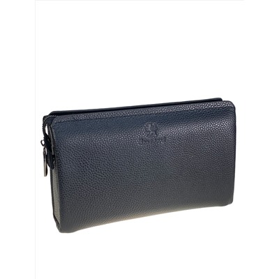 Клатч мужской из натуральной кожи, цвет черный