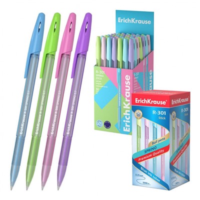 Ручка шариковая R-301 "Весна" 0.7мм 31059 синяя ErichKrause