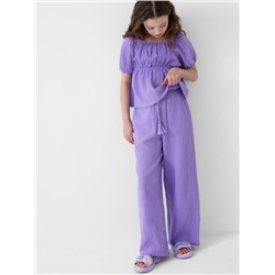 Комплект текстильный для девочек: блузка, брюки