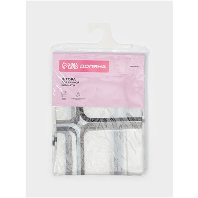 Штора для ванной комнаты Доляна «Квадраты», 180×180 см, PEVA