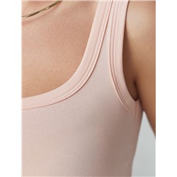 Топ облегающий из эластичного хлопка