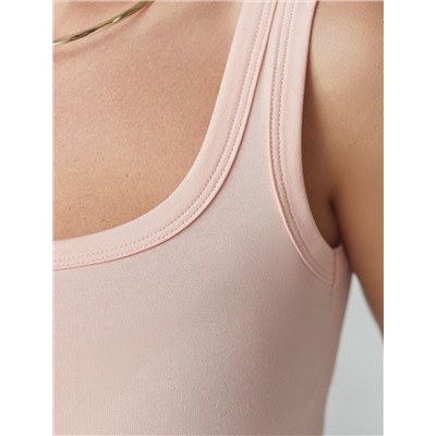 Топ облегающий из эластичного хлопка