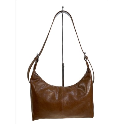 Женская сумка из искусственной кожи, цвет  коричневый