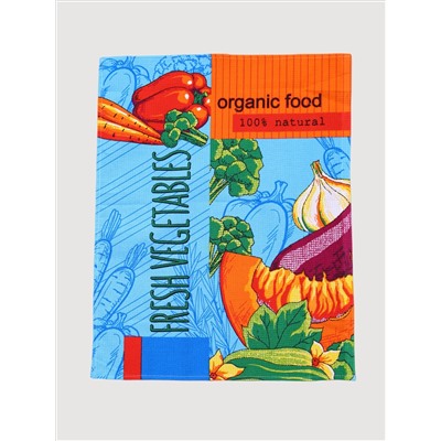 Текстильное изделие ЗДОРОВАЯ ПИЩА (48х58) голубой