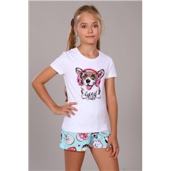 Пижама Пончики арт. ПД-009-026 (Белый)