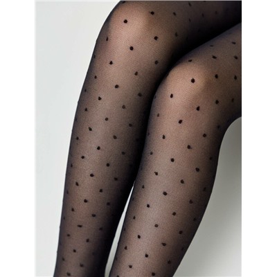 Нарядные CONTE DOTSY Колготки в мелкую точку с усиленным торсом-шортиками