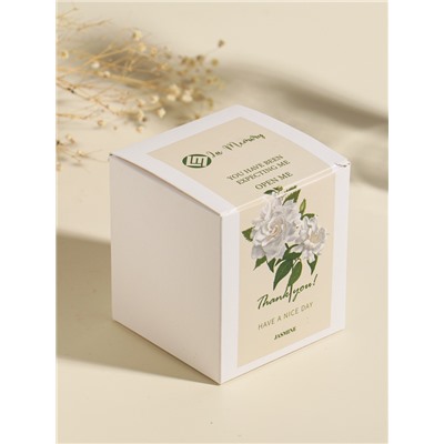 Свеча в подсвечнике вулканическом «Цилиндры», белая, 8.1×8.1×5.4 см