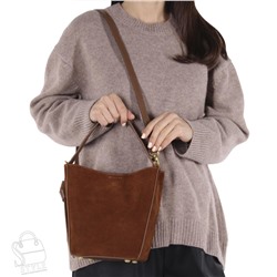 Сумка женская кожаная 6456BDAA brown Baidou