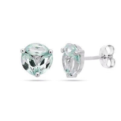 Серьги из серебра топаз, Сандра