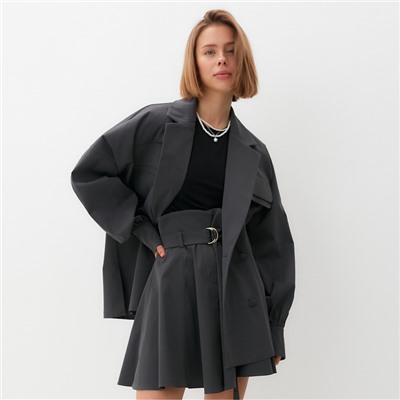 Пиджак женский MINAKU: Safari, цвет графит, размер 52