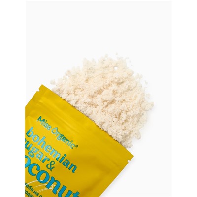 Скраб для тела Bohemian sugar and coconut, сахарный, кокосовый, 220 г, Miss Organic