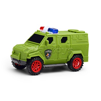 Автовоз "Военный" с броневиком, в пакете