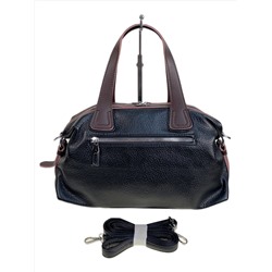 Женская сумка из натуральной кожи, цвет  черный