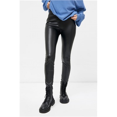 Брюки женские 182362 Экокожа (Черный)