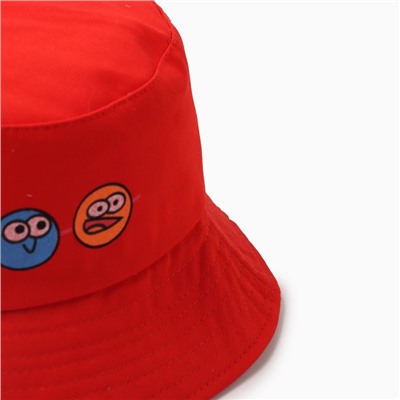Панама детская MINAKU «Весёлая компания», размер 52, красная