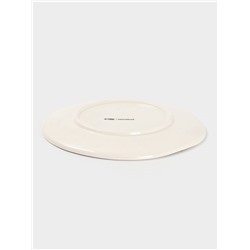 Тарелка новогодняя Доляна «Дед Мороз», d=22.5 см, керамика, белая