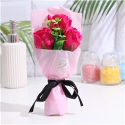 Букет мыльных роз, фуксия