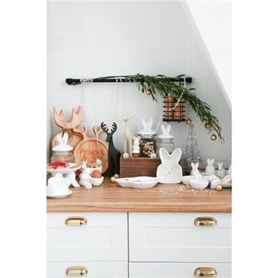 УЦЕНКА Блюдо для подачи «Зайка в золотом» 16×9.5 см