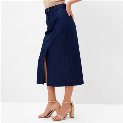 Юбка миди женская MINAKU:Jeans Collection, синяя, размер 44