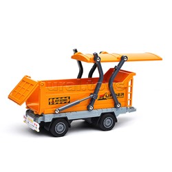 Машина "Асфальтоукладчик" с прицепом (свет,звук) в коробке