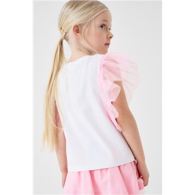 Джемпер трикотажный для девочек (футболка) PLAYTODAY, 1240334